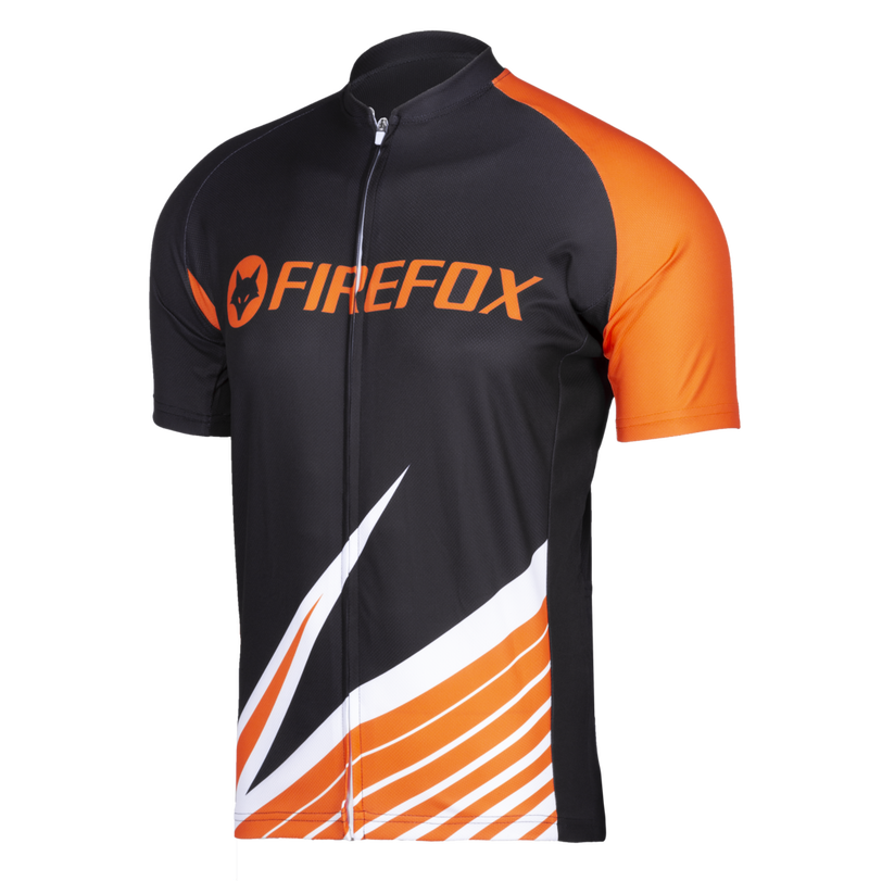 Jersey Advanced Half Sleeve  (S)- Org/Blk image number 1