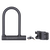 U lock with bracket-Black image number 0
