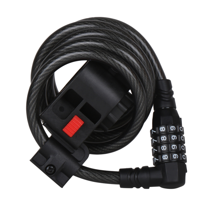 Bicycle Lock-Spiral Resettable Combination image number 1