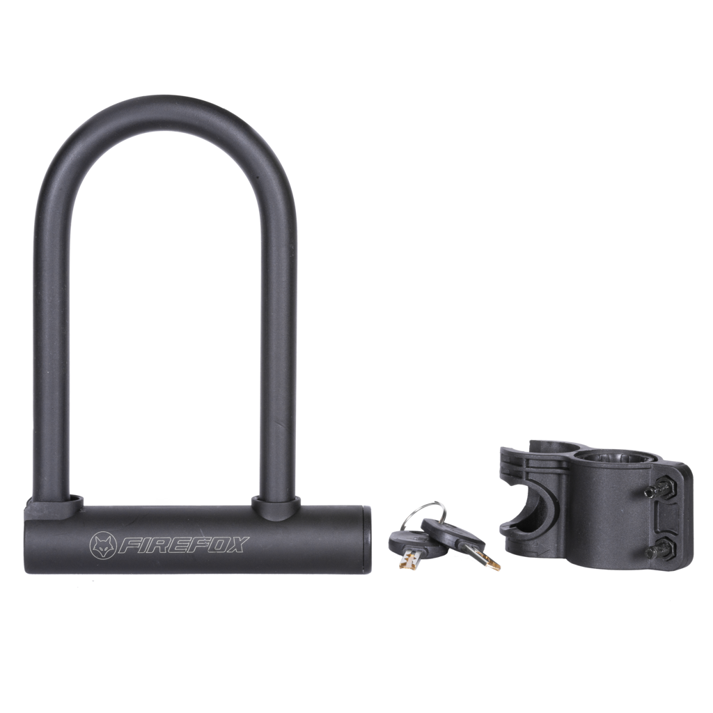 U lock with bracket-Black image number 0